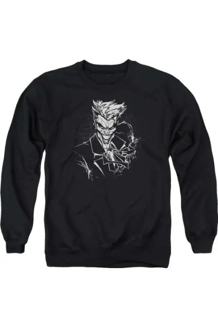 Joker Black Adult Anime Smile T-shirt DC