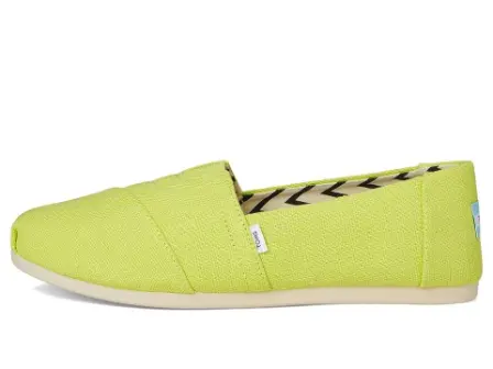 TOMS Alpargata Classic - Lime Heritage Canvas