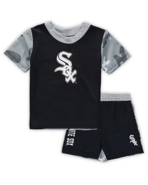 Outerstuff Infant Black/White/Heathered Gray Chicago White Sox 3-Pack Change Up Bodysuit Set