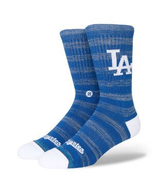 Stitches Men's Royal Los Angeles Dodgers Spider Tie-Dye T-shirt