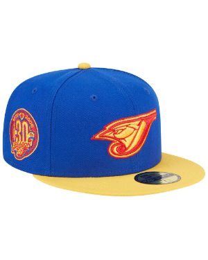 New Era Sky Blue/cilantro Toronto Blue Jays 40th Season Anniversary 59fifty Fitted  Hat In Light Blue