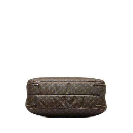 LOUIS VUITTON Alize 2 Poches Brown Leather Monogram Vachetta Trim