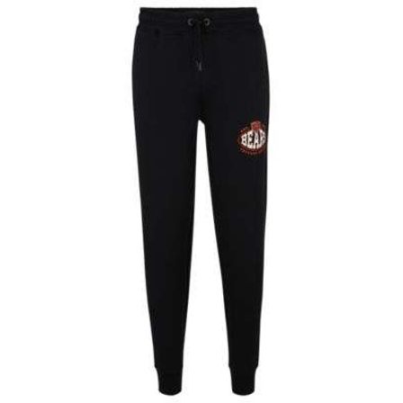 Boss x NFL Cotton-Blend Tracksuit Bottoms with Collaborative branding- Steelers | Men's Jogging Pants Size S