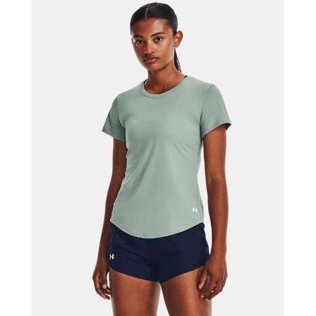 Under Armour Women's UA CoolSwitch Run Short Sleeve Top Size L 1363262 011  Gray