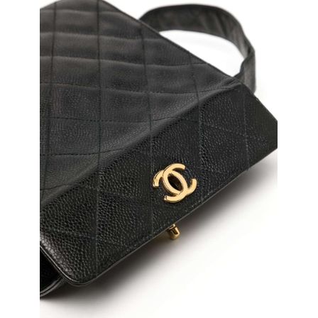 Chanel Pre-owned 1997 CC Turn-Lock Shoulder Bag - Black