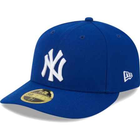 New York Yankees New Era White Logo Low Profile 59FIFTY Fitted Hat - Royal