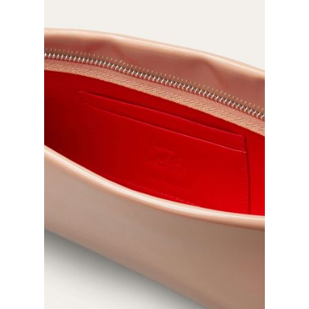 Christian Louboutin Loubi Twist Patent Zip Clutch Bag - Bergdorf Goodman