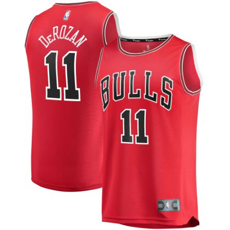 DeMar DeRozan Signed Chicago Bulls Red Fanatics Basketball Jersey