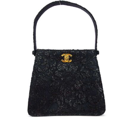 1997-1999 CC turn-lock lace handbag, FARFETCH
