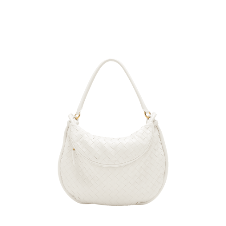 Shop Bottega Veneta Medium Gemelli Intrecciato Leather Shoulder Bag