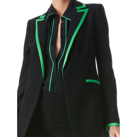 Breann Long Fitted Blazer In Black