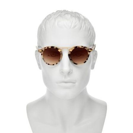 ST. LOUIS 24K Round Sunglasses, 46mm