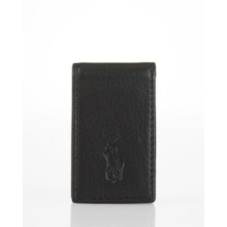 Polo Ralph Lauren Pebbled Leather Money Clip | ShopRunner