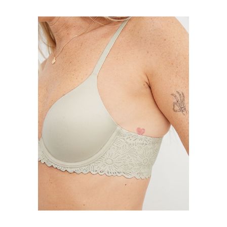 Real Sunnie Full Coverage Lightly Lined Bloom Lace Trim Bra