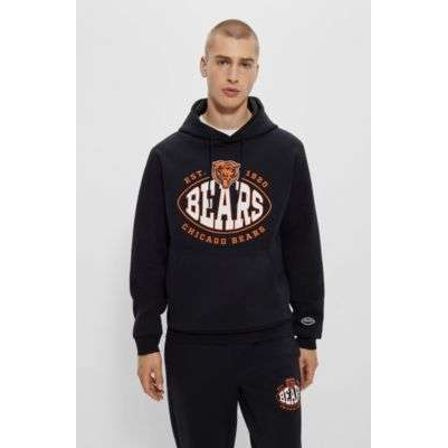 BOSS - BOSS x NFL cotton-blend hoodie with collaborative branding