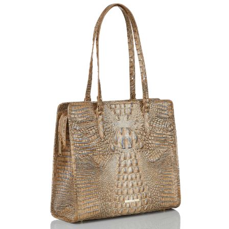  BRAHMIN Cliffside Melbourne Large Duxbury Satchel : Clothing,  Shoes & Jewelry