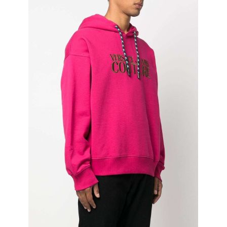 Versace logo-embroidered Drawstring Hoodie - Farfetch