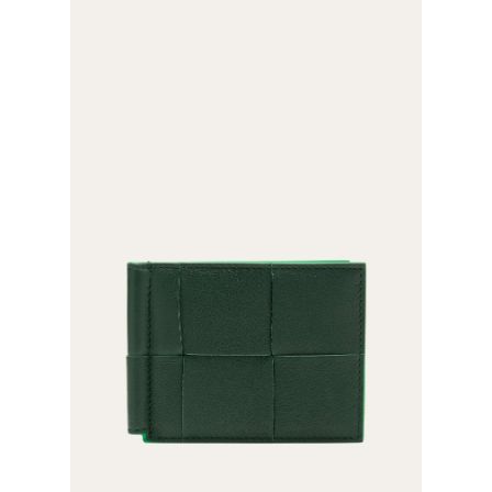 Intrecciato leather clip wallet - Bottega Veneta - Men