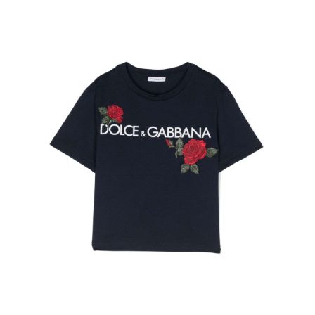 Dolce & Gabbana Kids logo-appliqué Cotton T-shirt - Farfetch