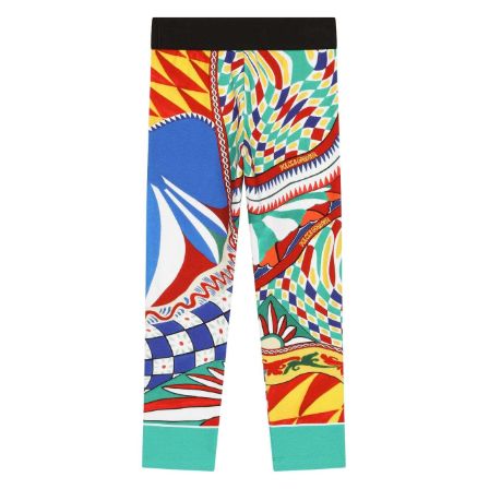 Dolce & Gabbana Kids logo-waistband Cotton Leggings - Farfetch