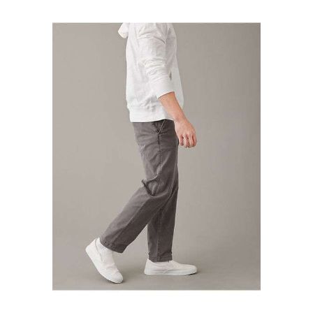 AE Flex Relaxed Straight Lived-In Khaki Pant