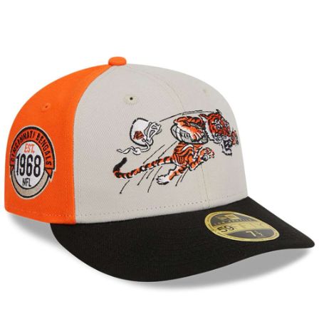 Men's New Era Cream/Black Cincinnati Bengal