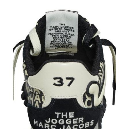 Marc Jacobs Black 'The Monogram Jogger' Sneakers