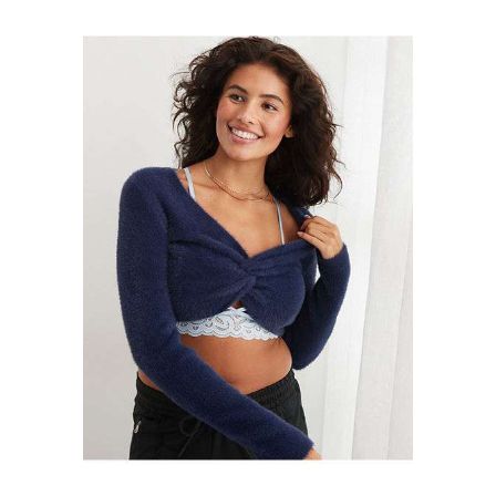 Reversible twisted sweater