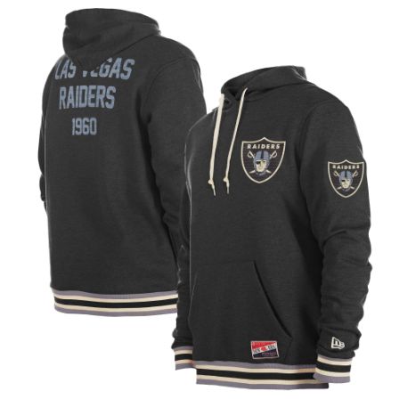 Men's '47 Black Las Vegas Raiders Shortstop Pullover Hoodie