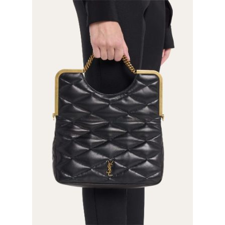 Saint Laurent Cerniera YSL Quilted Leather Top-Handle Bag - Bergdorf Goodman