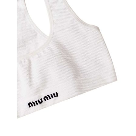 Miu Miu Seamless Cotton Sports Bra - Farfetch