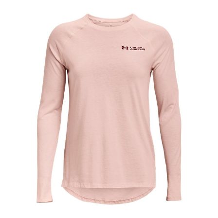 Under Armour Women's Wordmark Script Baseball Long-Sleeve T