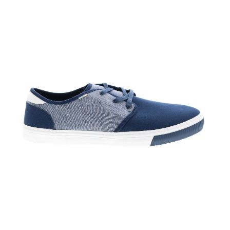Carlo Mens Blue Canvas Lace Up Lifestyle Sneakers Shoe