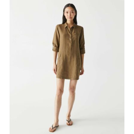 Eleanor Linen Shirt Dress