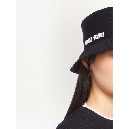 Miu Miu Straw Hat With Logo