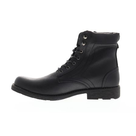 men's leather snake boots
