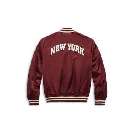 New York Yankees Polo Ralph Lauren Satin Jacket - Red