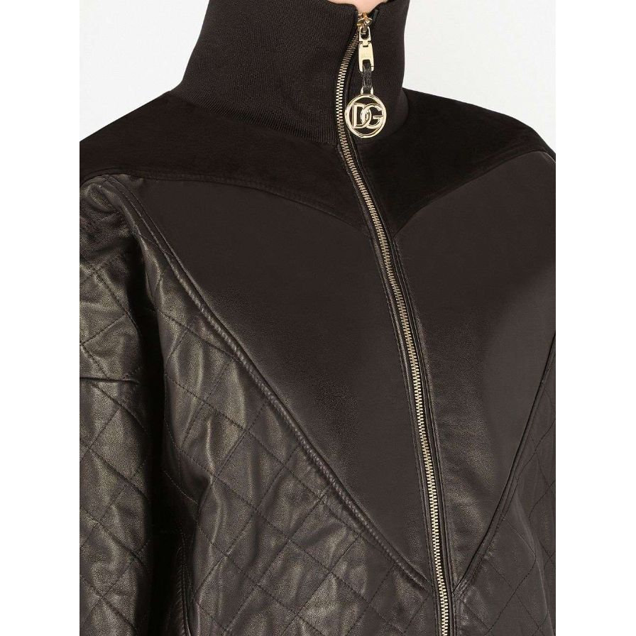Dolce & Gabbana quilted high-neck bomber jacket | ShopRunner