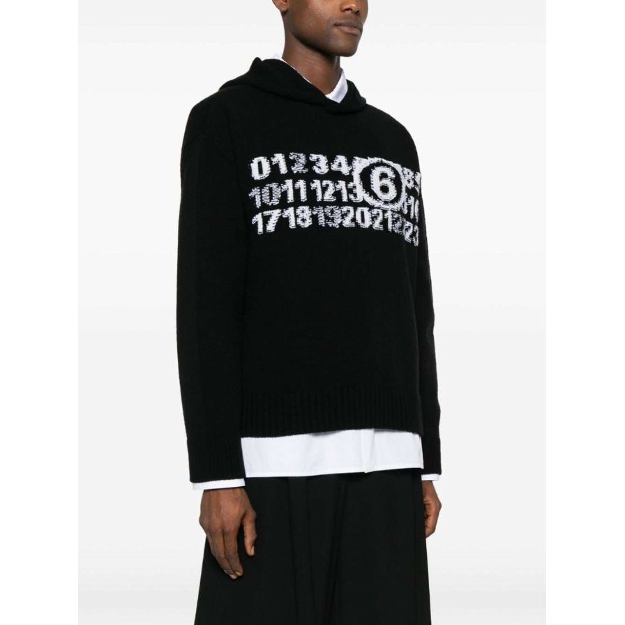 Maison Margiela Number-motif hooded jumper | ShopRunner