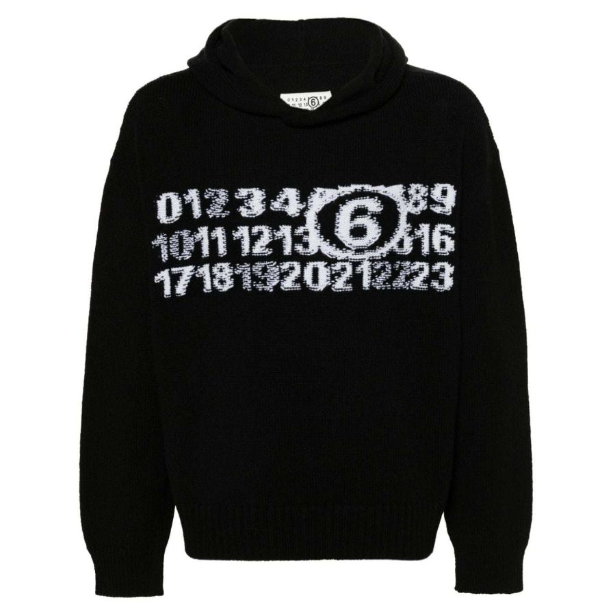 Maison Margiela Number-motif hooded jumper | ShopRunner