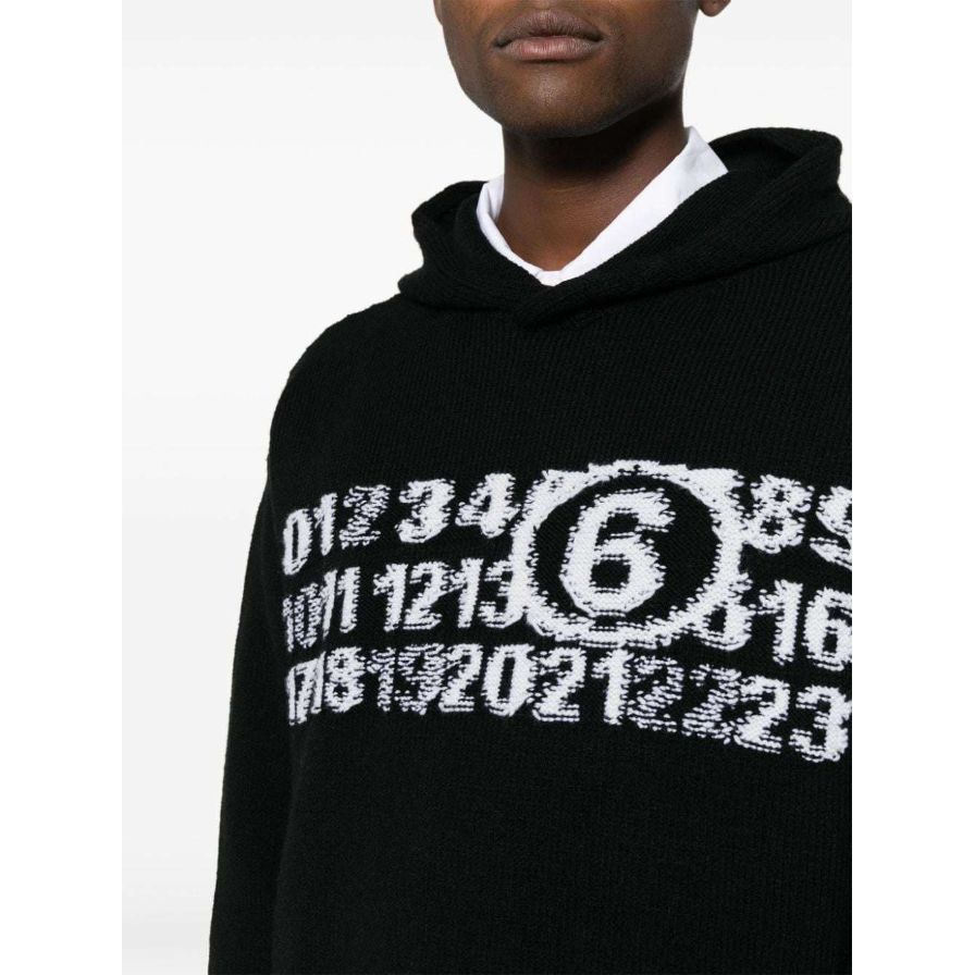 Maison Margiela Number-motif hooded jumper | ShopRunner