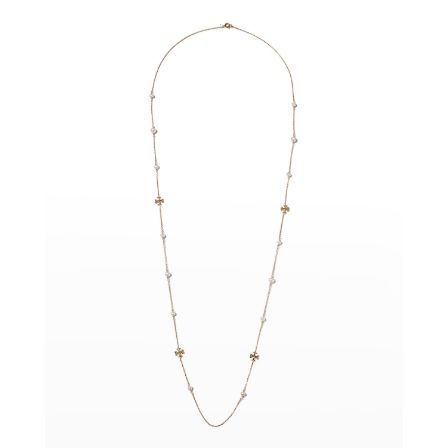 Kira Pearl Delicate Long Necklace | ShopRunner